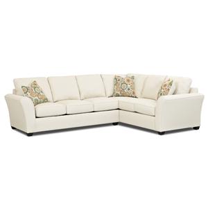 Klaussner Sedgewick Transitional Sectional Sofa